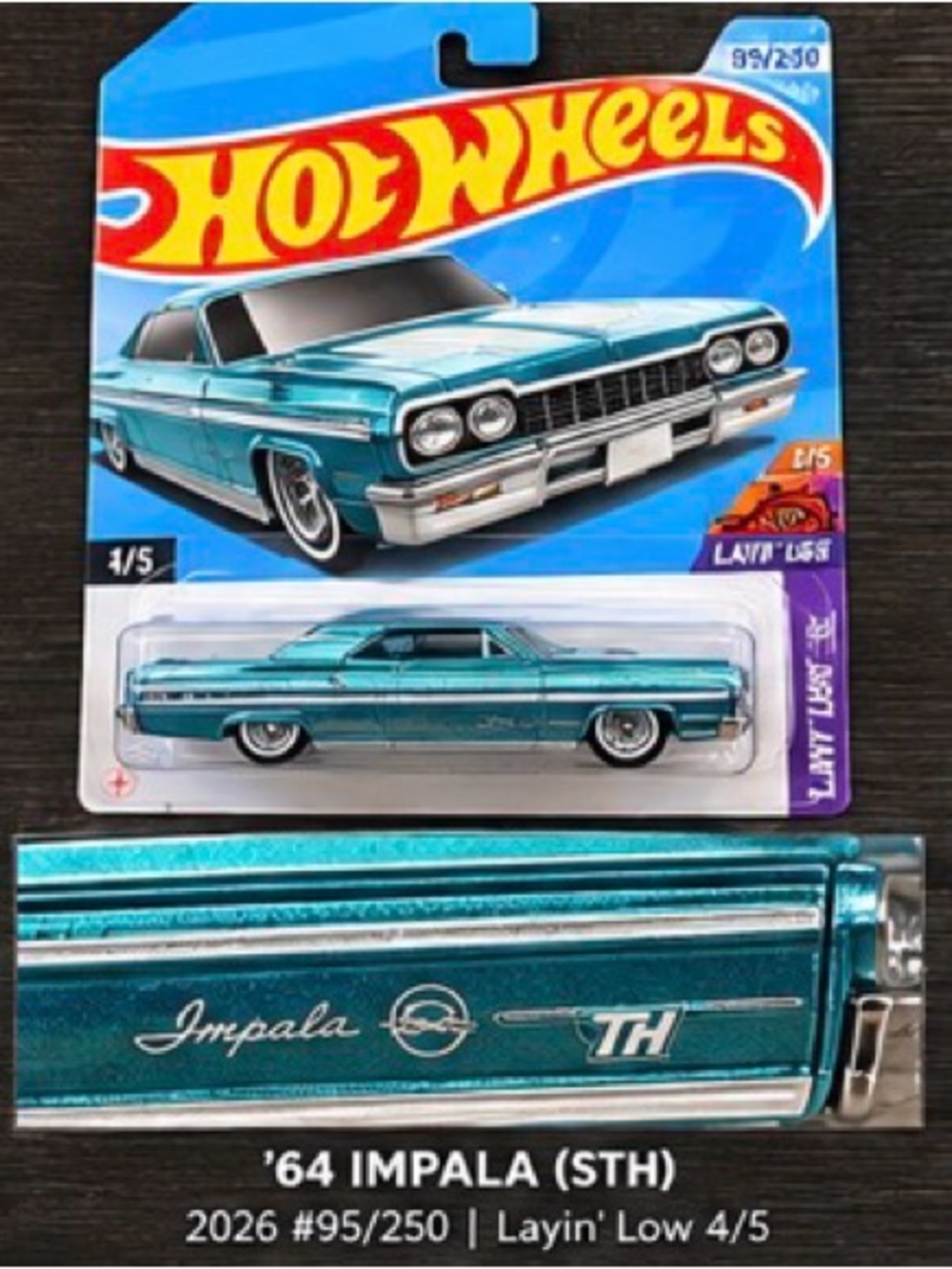 STH 2026 Hot Wheels ’64 Impala Super Treasure Hunt STH 95/250